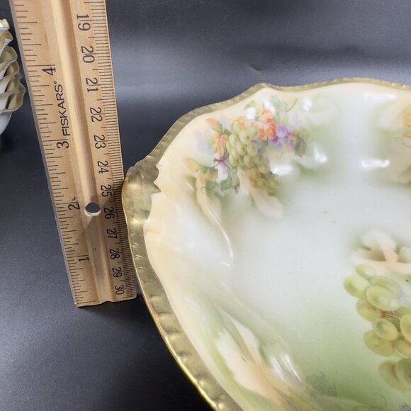 Royal Rudolstadt Prussia Porcelain Hand Painted Serving Dish Bowl Antique Marked - Picture 4 of 16